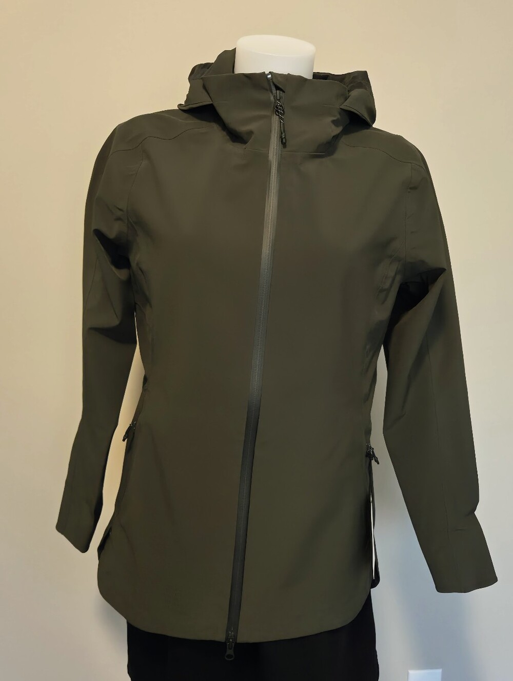 Imperial Motion womens waterproof Palisades active shell jacket olive green